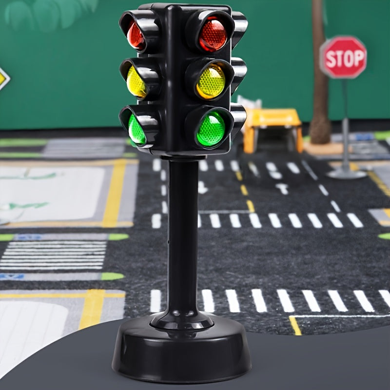 4Pcs Creative Home Traffic Light Tower Model Decor, Non-Electric Mini Ornament, Desktop Decoration, Outdoor Racing Game Scene Layout Prop, Sand Table Architectural Assembly Model