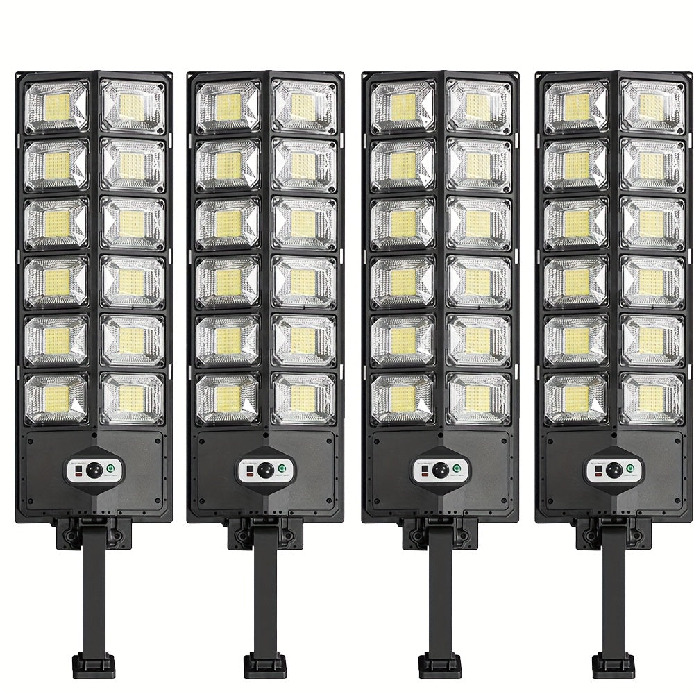 1/2/3/4/6 Pack 504 LED Solar Street Light, Ultra-Bright Outdoor, 6500K Daylight White, Dusk-to-Dawn Sensor Energy Saving Light, Perfect for Home Decoration, Courtyard, Garage, Foyer, Pathway, Adjustable Bracket, Easy Installation