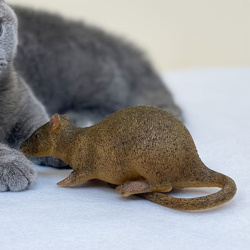 搞怪整蛊仿真立体老鼠，猫咪狗狗玩具，软的可捏可咬，猫猫自嗨玩具逗猫用品解闷神器调皮猫玩具，适合万圣节、圣诞节等12个节日送朋友礼物