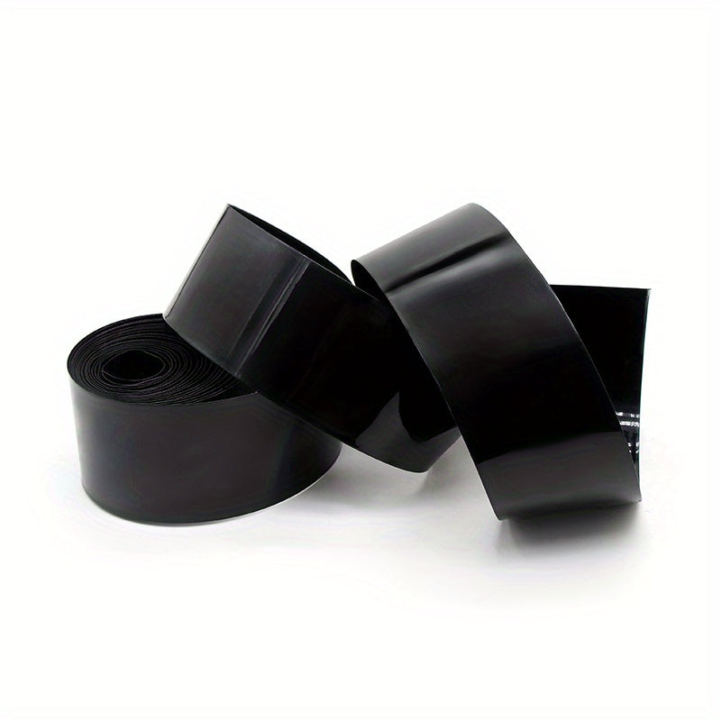 39.37英寸PVC热缩管，黑色，耐用电池组电源保护套，安全便捷，宽度29.5毫米至170毫米