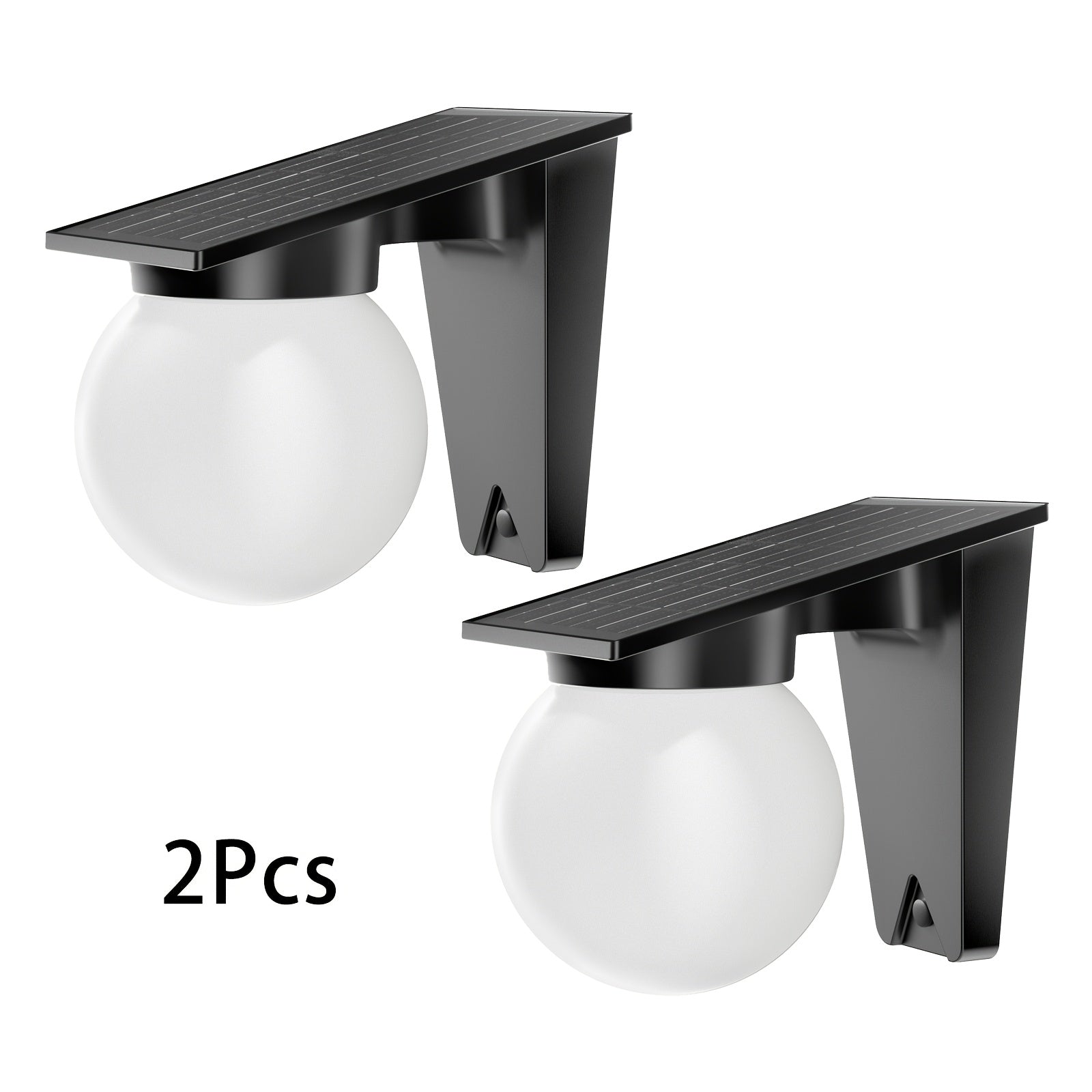 1/2-Piece 3-Color 6-Level Dimmable Outdoor Wall Light (White/Neutral/Warm Light) with Switch Dimmer - IP65 Rating, Plug-and-Play Installation Suitable for Garden, Patio, Porch, Driveway - Solar Globe Light, Semi-Recessed Courtyard