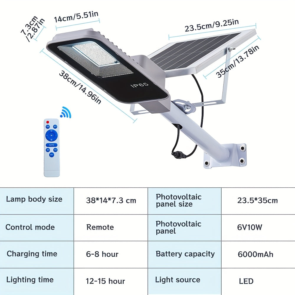 Outdoor 2 Pack Solar Light, IP65 Waterproof Solar Street Light, 6500K Dusk-to-Dawn Solar Floodlight with Motion Sensor, Perfect for Courtyard and RV Parking Lot, Available in 2/1 Pack Options.
