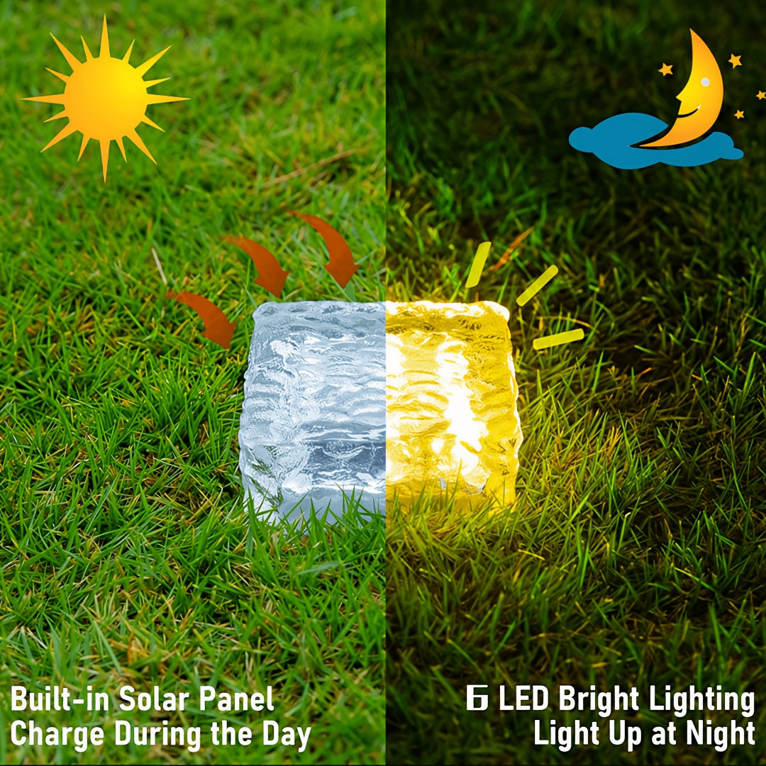 3-Piece Outdoor Solar Step Light, Protection Rating IPX4, Suitable for Balcony, Lawn, Garden, Courtyard and Corridor Decoration; Ideal Choice for Independence Day, Camping, Graduation Season, Wedding and Holiday Decoration