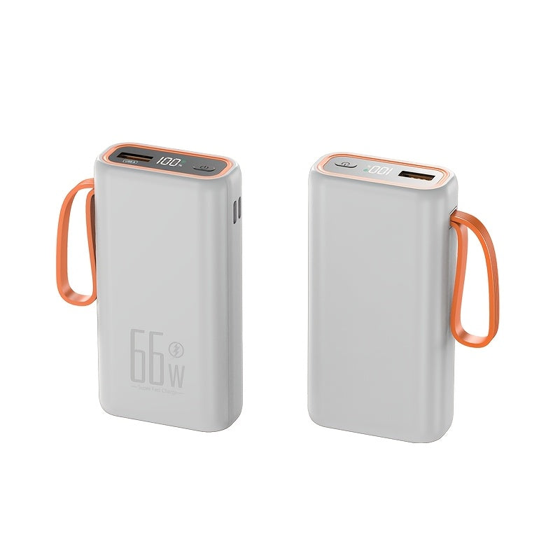 15800mAh Portable Power Bank, 66W Fast Charging Portable Charger, Dual USB Input and Three USB Output, Digital Display Screen, Suitable for iPhone 17/ 16/ 15/ 14/ 13/ 12 and More, Outdoor Emergency Backup, Travel Power Bank, Onthego Charging, Modern