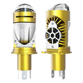 H4 LED Projector Headlight Bulb 100W Canbus 6500K High/Low Beam for Car and Motorcycle