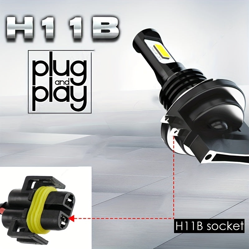 H11B Low Beam LED Headlight Set (2Pcs, No Battery Included) for 2011-2016 Kia Sportage