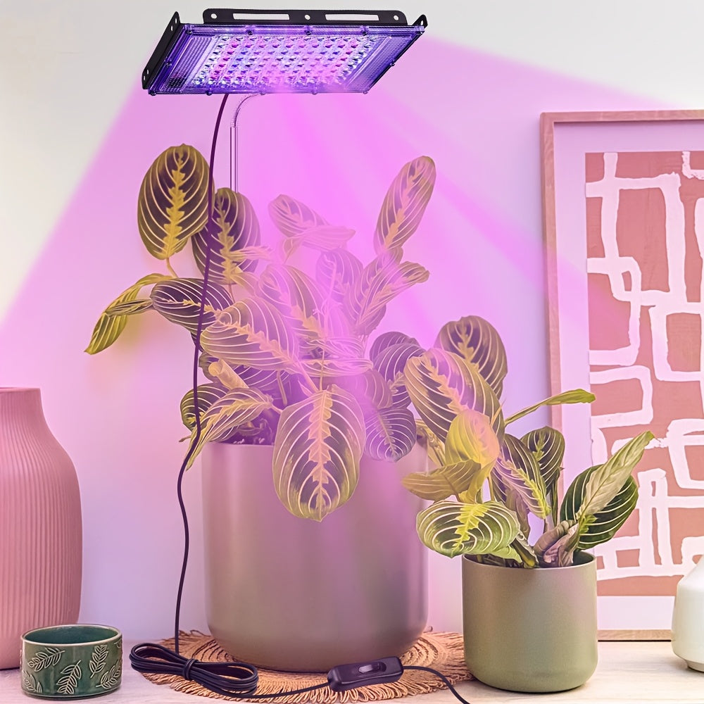 144/96/50 LED Full Spectrum Plant Grow Light with Ground Insert Stand, Easy Installation, Large Lighting Coverage, Equipped with USB Plug, On/Off Switch and 150cm Power Cord, Ideal for Indoor Seedling Cultivation, Promotes Plant Leaf Growth