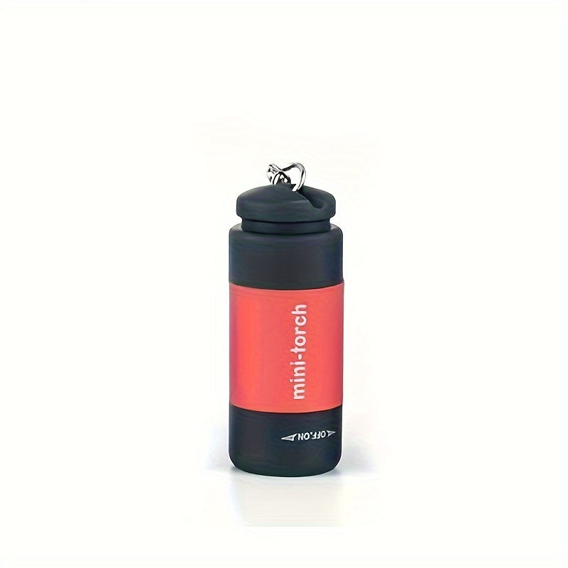 USB rechargeable portable flashlight keychain mini powerful light, camping ultra-bright lamp, outdoor equipment, IP44 protection rating