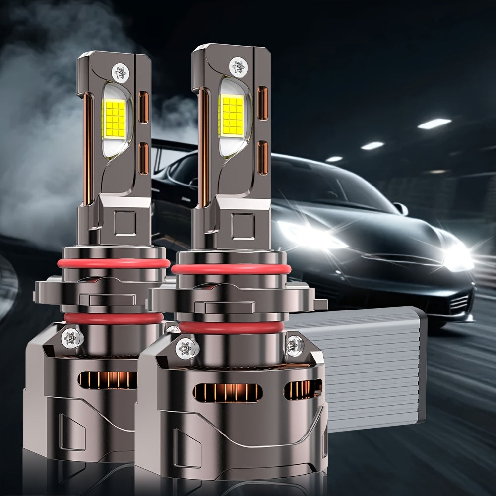 2-Pack H11 LED Headlights, Compatible with H4/9003/HB2 H7 H11/H9/H8 H1 Sockets. High Brightness 9570 CSP Chip, 7500K Color Temperature, 300W Power, Supports CANBUS Voltage Adjustment