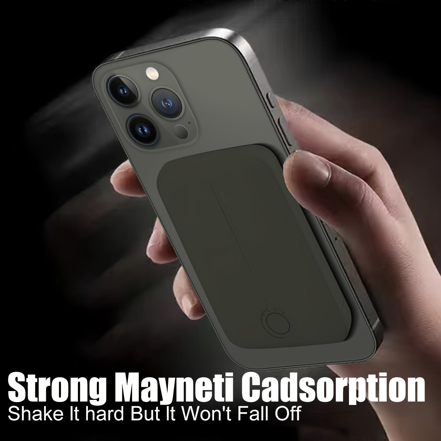 For Magnetic Wireless Power Bank, 5000mAh Battery Pack For Phone 16/15/14/13/ 12 Series, Portable Charger With USB-C Cable