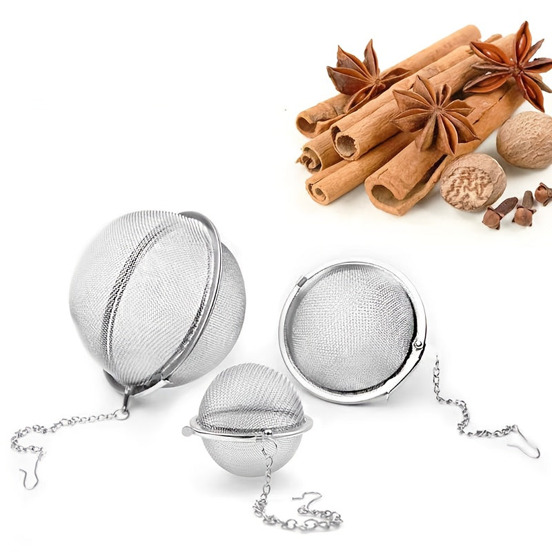 1-Pack 304 Stainless Steel Spice Ball – Tea & Soup Infuser, Hot Pot Spice Filter, Creative Mesh Tea Strainer, Kitchen Gadget