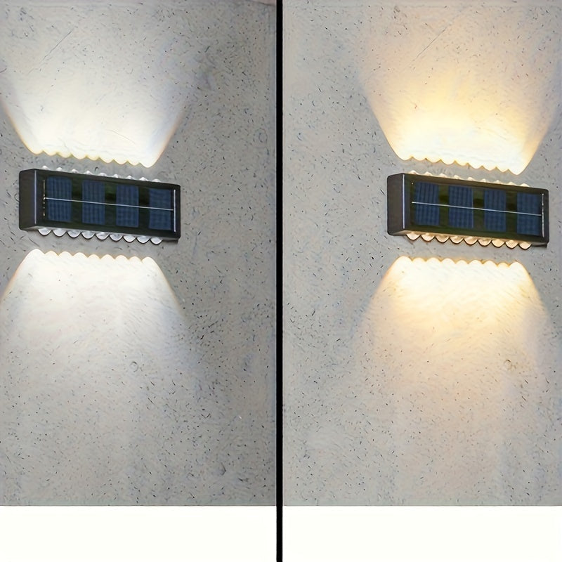10-Head New Solar Atmosphere Wall Light, Outdoor Decorative Garden Courtyard Wall Light, Waterproof Wall Light, Outdoor Wall Washer Light