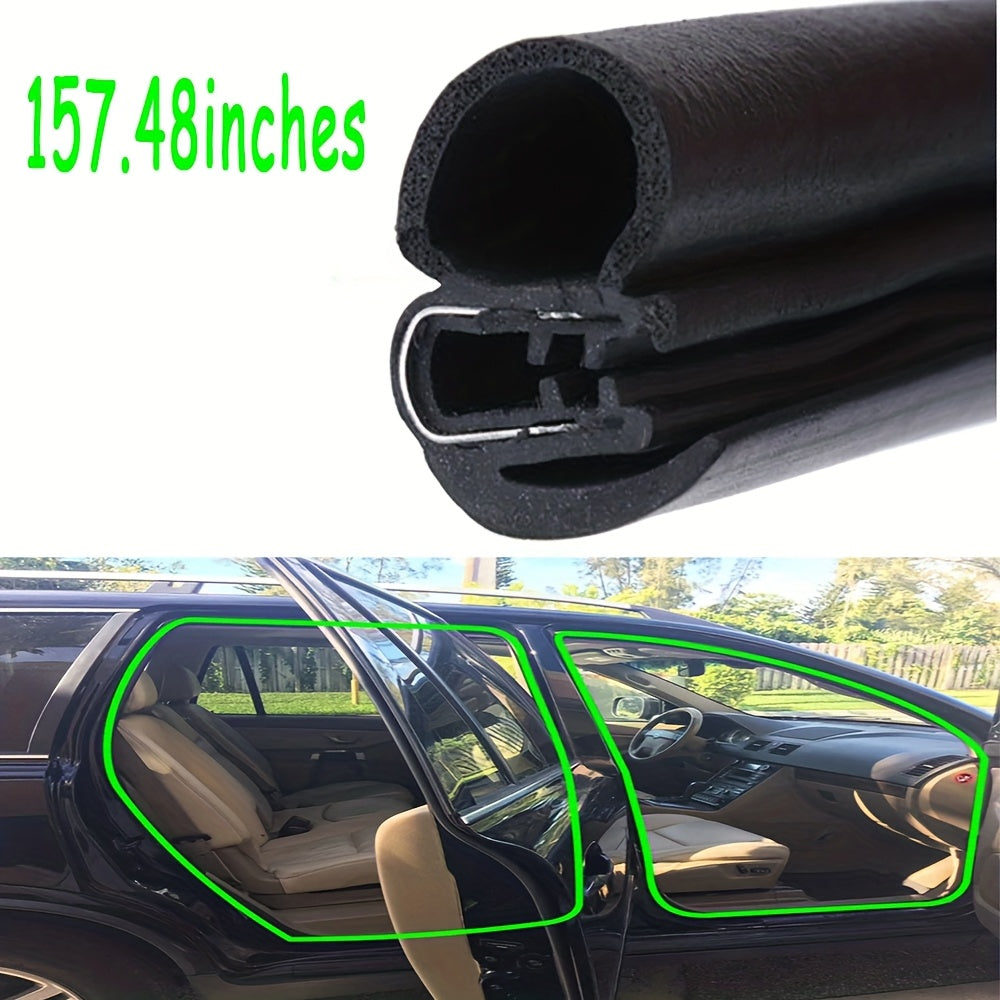 Heavy-Duty Bulb-Style Car Door Seal Strip Set - Price $157.48 (or equivalent), for Truck Doors & Door Frames - All-Weather Protection Against Road Noise, Dust & Vibration - Made of Advanced EPDM Rubber with Seamless Design, Delivers a Quiet