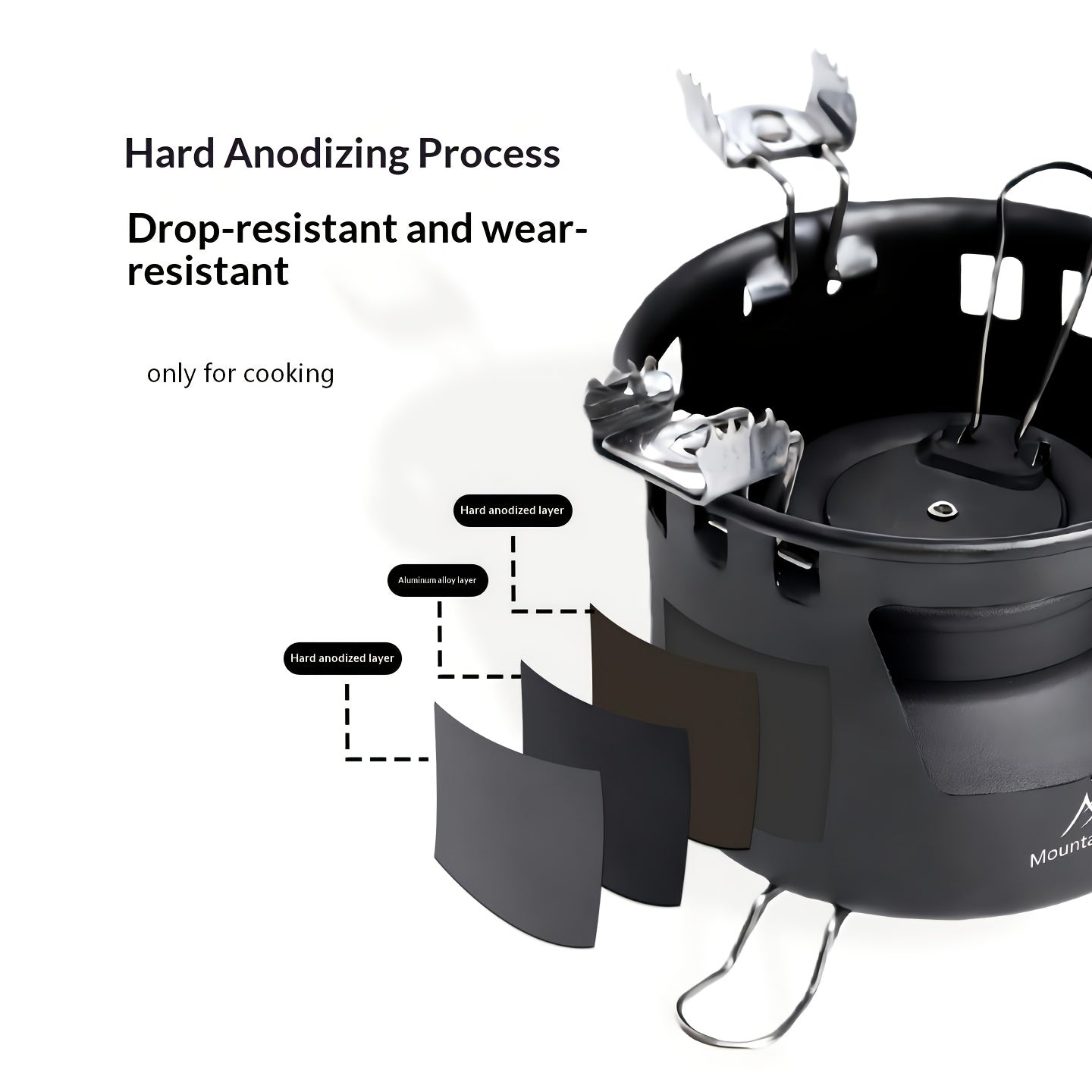 Shanzhike Separate Stove | 40-Min Long-Lasting Outdoor Stove | Ultra-Light Aluminum Portable Stove | Must-Have for Camping, Picnic & Tea Boiling (Free Storage Mesh Bag) | Only for Cooking