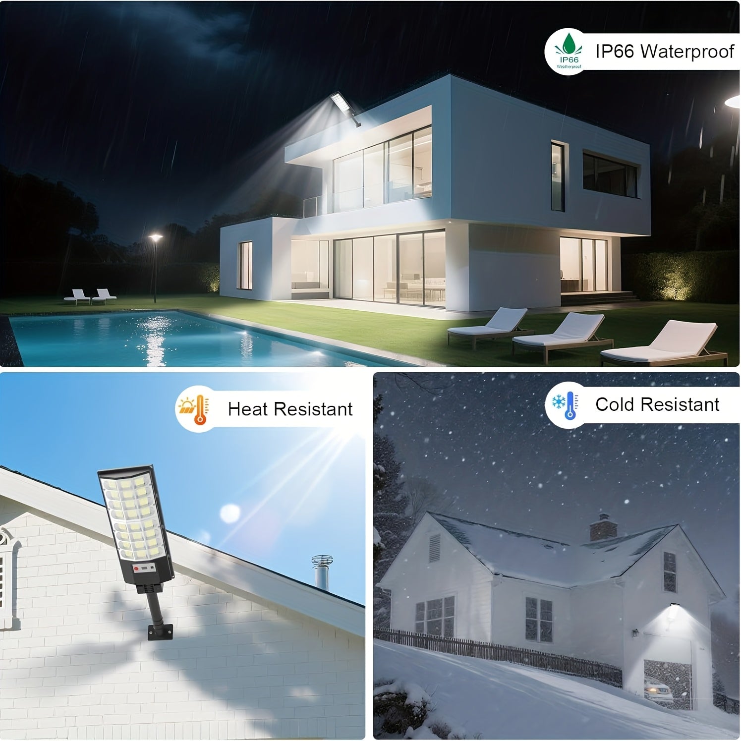 2 Pack / 1 Pack - Solar Outdoor Street Light, Home/Commercial Street Lighting, Super Bright Security Street Light, Automatic Sensor Switch with PIR Motion Sensor - Perfect for Street Lighting, Garden, Garage, Backyard, Doorway, RV Lighting