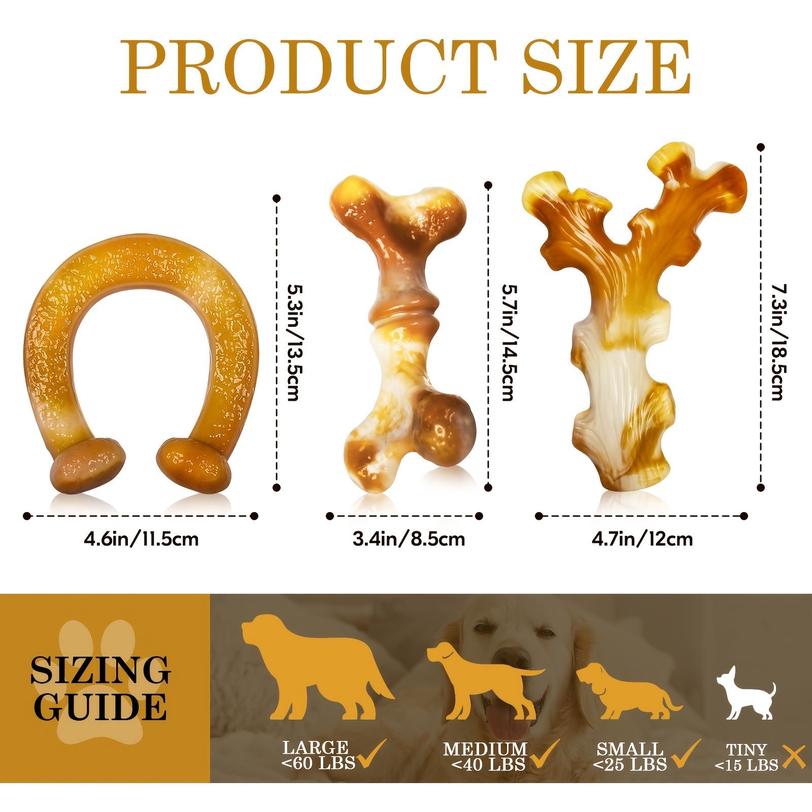 3件套狗狗玩具，专为爱咬的狗狗设计，耐用尼龙咬咬乐，适合中大型犬