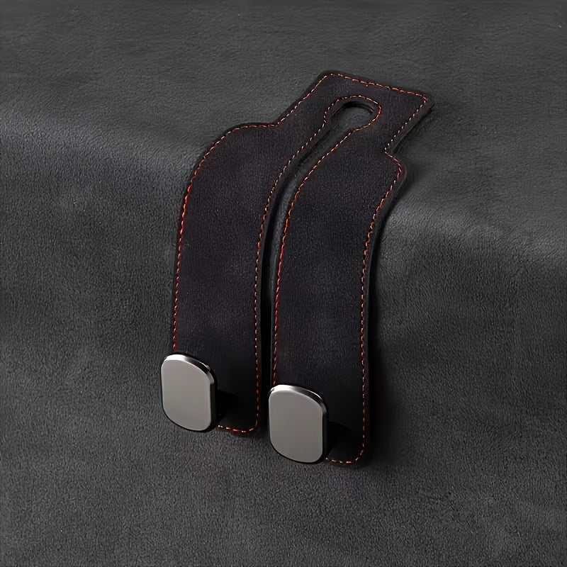 Car Rear Cover with Hidden Metal Hook Design - Synthetic Leather Material, Compatible with Multiple Vehicle Models  fr