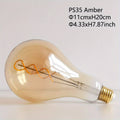 1PC vintage Edison LED flexible filament bulb, creative LED dimmable bulb 110-130V 4W E26 base 2300K warm light amber glass bulb, bedroom living room home decorative bulb