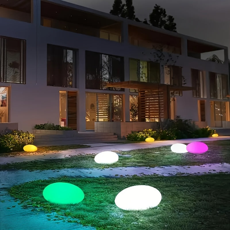 New Solar Salt Rock Light Set (4/6-Piece), Designed for Outdoor Use as Decorative Landscape Lighting. Perfect for Garden, Patio, Pool, Wedding, Dinner and Holiday Decoration, with Cool White Light.