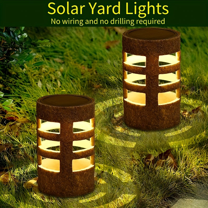 Solar Outdoor Garden LED Path Light, Suitable for Courtyard, Patio, Landscape, Flower Pot, Path Decoration (2/4/6/8-Piece Set)