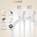 2Pack Fast for iphone Charger | USB C to Lightning Cable Cords and 20W PD USB C Charger Block for Fast Charging, Compatible with for iphone 14 Pro Max/Plus/13/12/11/XS/XR/X/SE
