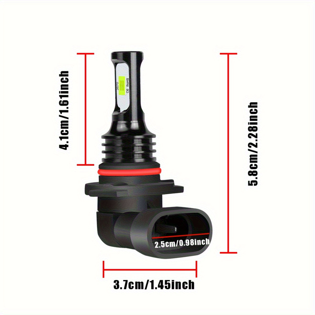 2 LED Headlight Bulbs, 9005/HB3, 9006/HB4, H3, 5202/2504, H11 Fog Light Bulbs, Super Strong 8000K Blue Light, Plug-and-Play Car Headlights