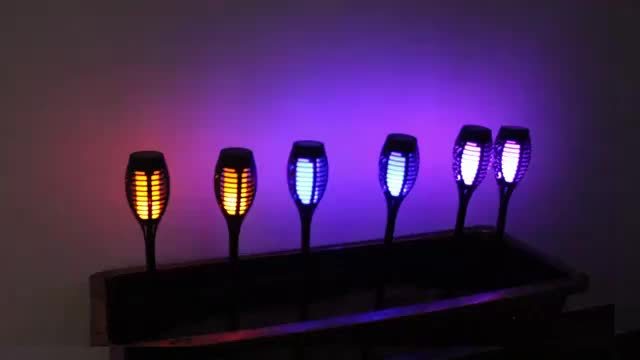 24-Piece Outdoor Solar Christmas Light, Dancing Flickering Flame Torch Light, Suitable for Lawn, Garden, Courtyard, etc., IP44 Protection Rating, Automatic On/Off, Solar Courtyard Decorative Light, Outdoor Christmas Decoration