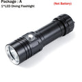 Ekaiou Diving Light, 2000 Lumens, Super Bright Diving Flashlight, Waterproof, for 100m Underwater Diving, Fish Light