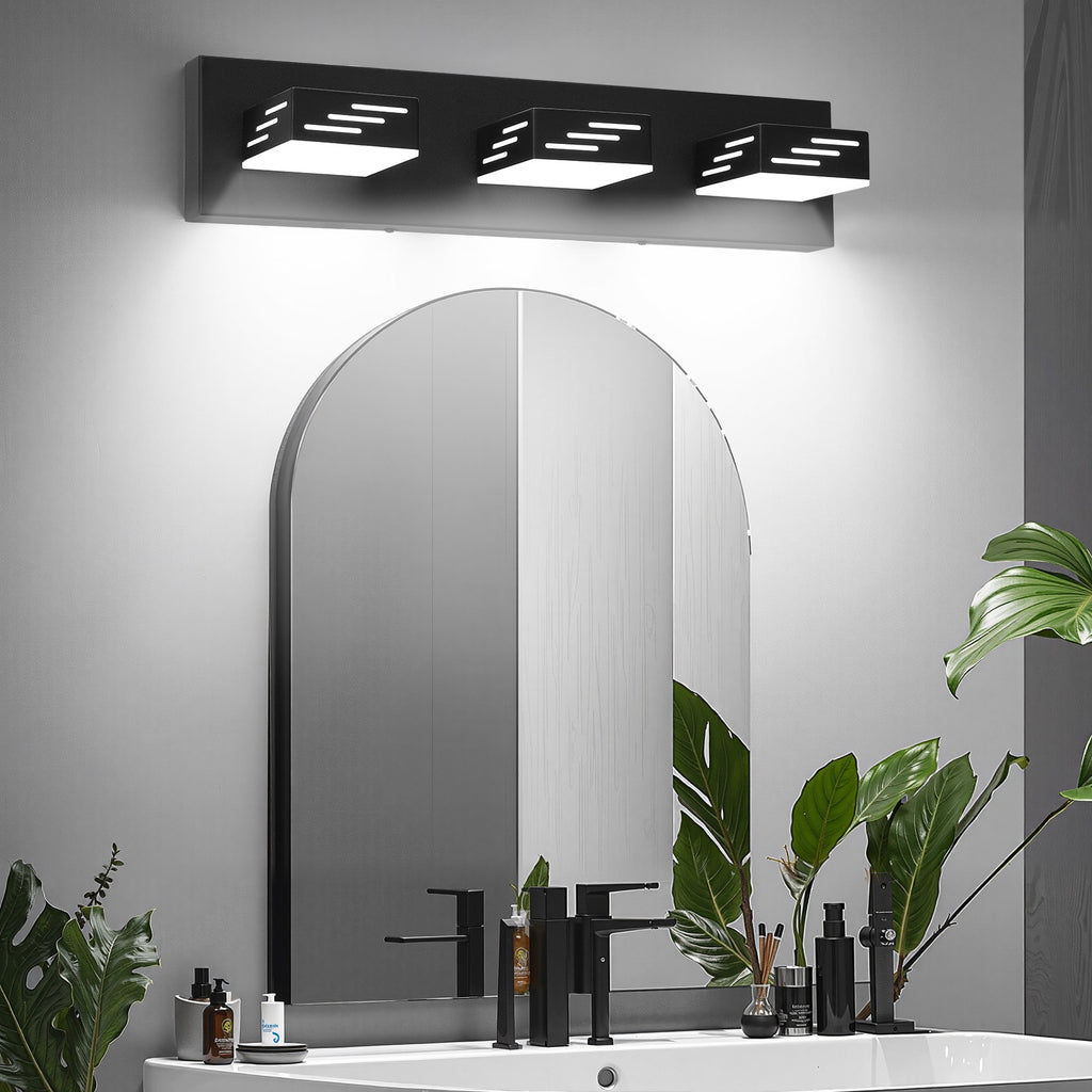 VEVOR 3/4/5/6-Light LED Modern Bathroom Wall Lamp 19.69/25.6/33.5/40.2-Inch Wall Light