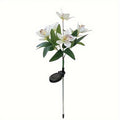 1/2 Piece Solar 7 Orchid Lawn Light Outdoor Waterproof Decorative Courtyard High-Brightness Garden Corridor Ground Insert Lawn Light Outdoor Solar Light Outdoor Lawn Light
