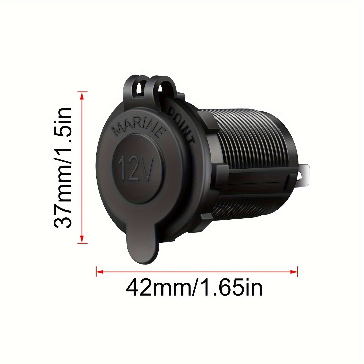 1pc Car Power Outlet, Power Socket Splitter, Enhanced Cigarette Lighter Type for Vehicles, Boats & Motorcycles, No Battery Required