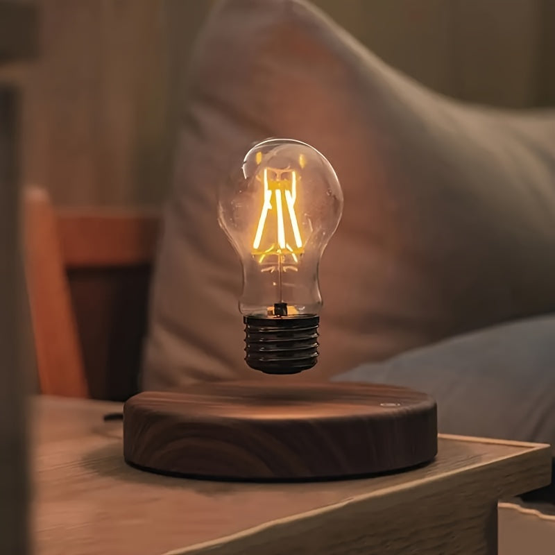 Modern magnetic levitation bulb - energy-saving, adjustable brightness, suitable for bedroom, office, bar and reading room decoration