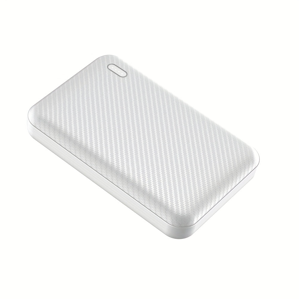 Super compact mini power bank charger 5000mAh, super mini 5V 2A high-density battery pack mobile phone charger, suitable for heating clothes, mobile phones, tablets, smart watches, etc. Gift choice for men and women