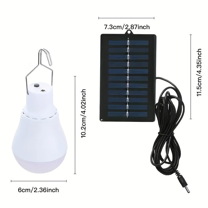 Solar home rechargeable bulb, outdoor camping light for tents, shed night lighting, tent light, portable light, barbecue light, yard light, ceiling light, emergency light, chicken coop light, tent light, emergency response