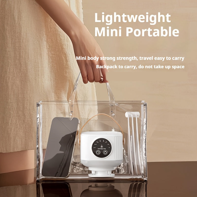 2-in-1 USB Fan & Camping Light, Portable Outdoor Fan, Large Capacity Battery Powered, Mini Camping Ceiling Fan, 1pcs