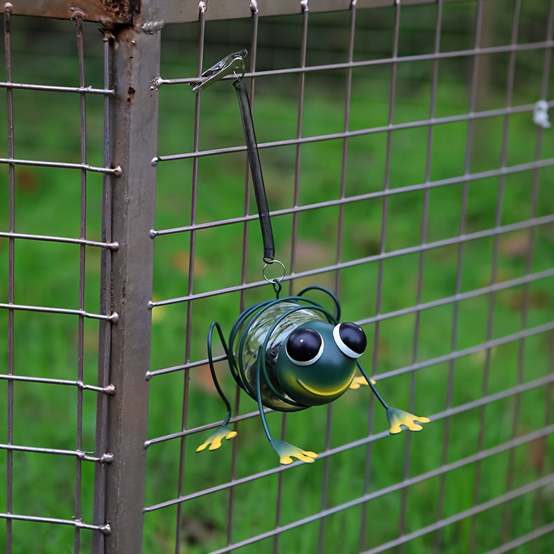 Cute Solar Frog Hanging Light | Garden Decorative Pendant Lamp | Outdoor Courtyard Night Glow Lighting | Ideal Gift for Children's Holidays