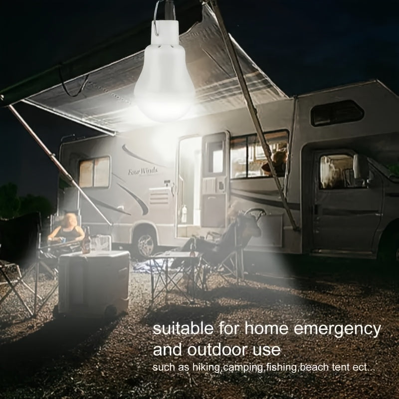 Solar home rechargeable bulb, outdoor camping light for tents, shed night lighting, tent light, portable light, barbecue light, yard light, ceiling light, emergency light, chicken coop light, tent light, emergency response