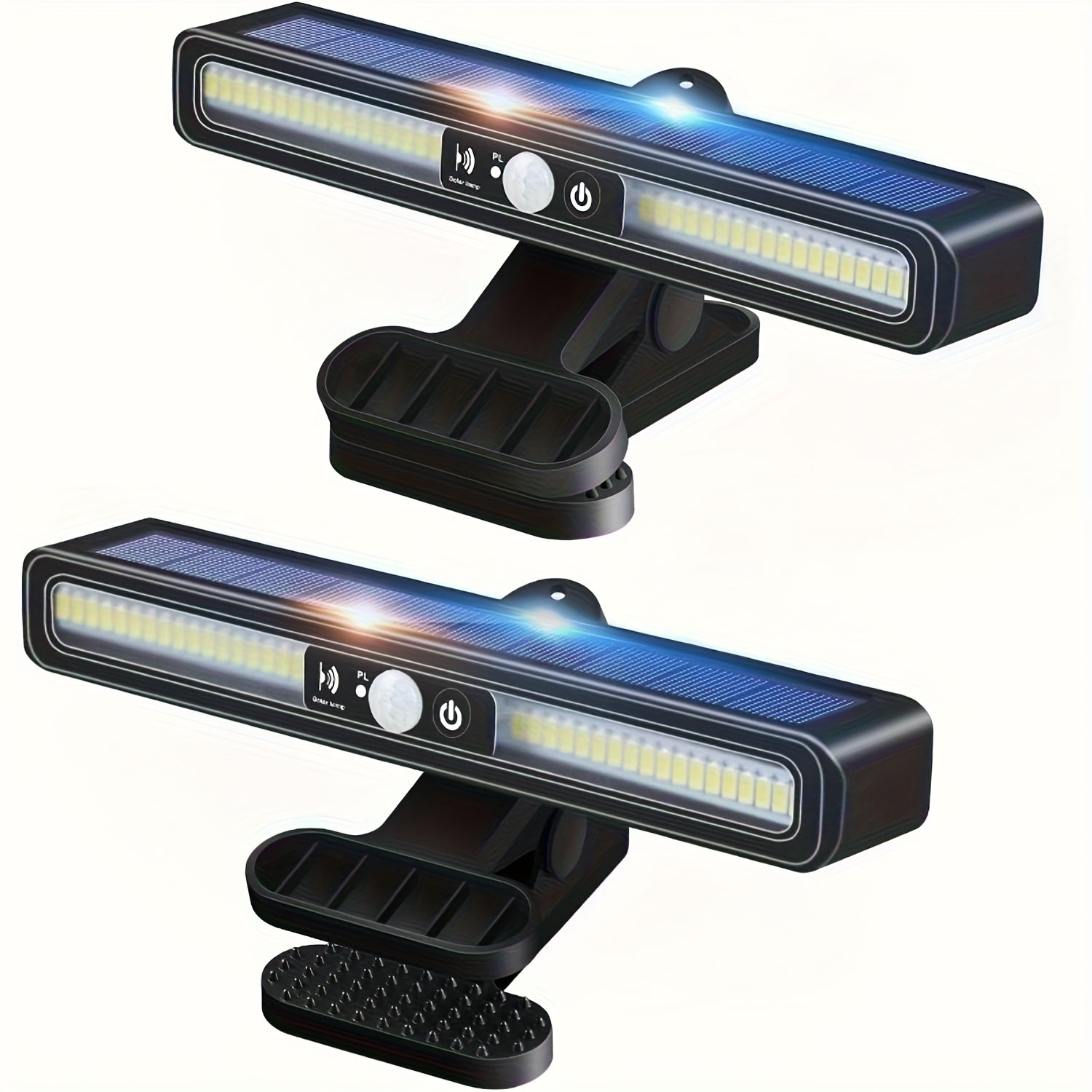 4/2/1-Piece Solar Outdoor Sensor Clip Light - IP65 Protection Rating, High Brightness 5630 LED, Automatic On/Off, Can Be Clipped or Wall-Mounted, Suitable for Camping, Garage, Courtyard and Commercial Lighting