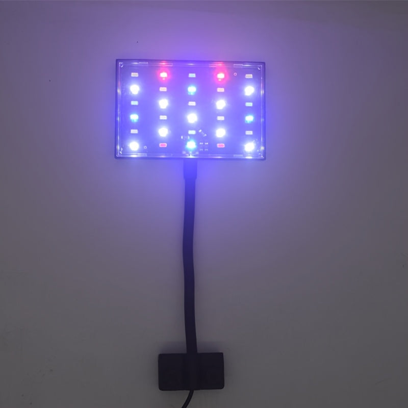Aquarium Light, Full Spectrum Aquatic Plant Grow Light, Fish Tank Light with Adjustable Brightness, Dimmable, Timer, 360° Rotatable