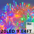 10/20/40/80顆LED電池供電冰柱燈串，室內LED仙女燈串——家居裝飾用裝飾燈串，無需插頭，耐用塑膠材質。適用於房間裝飾、萬聖節、聖誕節、節日、派對、花園、婚禮、生日等場合。懸掛裝飾，營造節日氛圍，燈光效果絢麗，節日使用理想之選
