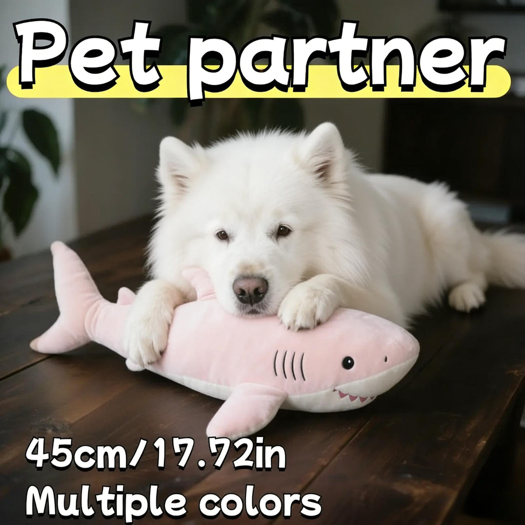 1件鲨鱼宠物毛绒玩具，彩色扎染猫狗毛绒玩具，多种颜色可选，可水洗猫狗伴侣玩具，鲨鱼玩具，柔软毛绒玩具，狗狗伴侣玩具