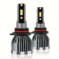 Set of 2 LED Car Headlights, Compatible with H4, H1, H3, H7, H11, 9005, 9006, 9012, H13, 9007 and 9004, 6000K White Light, 35000 Lumens, 500% Brightness Increase, New CSP Chip Design, High/Low Beam Function