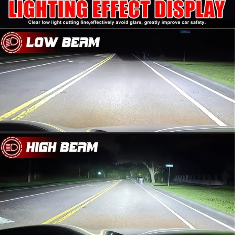 2-Pack Canbus LED Car Bulbs | Compatible with H1 H4 H7 9005/HB3 9006/HB4 H11 Headlights, 55800LM Brightness, High-Intensity 9570 CSP Chips, 300W+ White Light, Suitable for High Beam, Low Beam, Fog Light