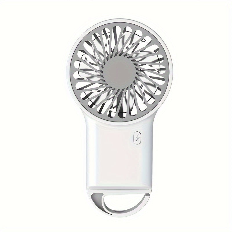 Handheld Foldable Desktop USB Charging Mini Fan, Simple Portable Quiet Personal Cooling Fan