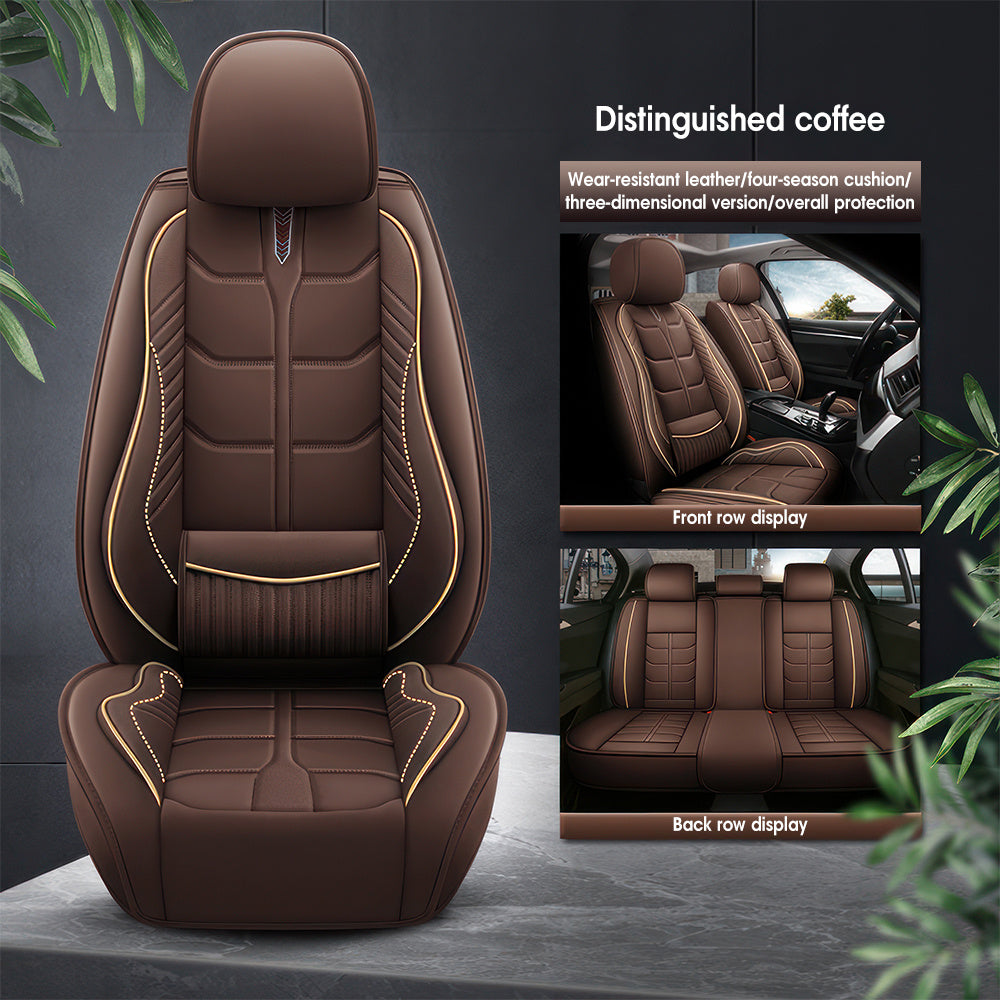 Full Coverage Car Seat Covers, Seat Covers for Sedan, SUV, Pickup Truck, Auto Seat Covers, Car Seat Cushions, 5-Seat Multi-Color Options Seat Covers