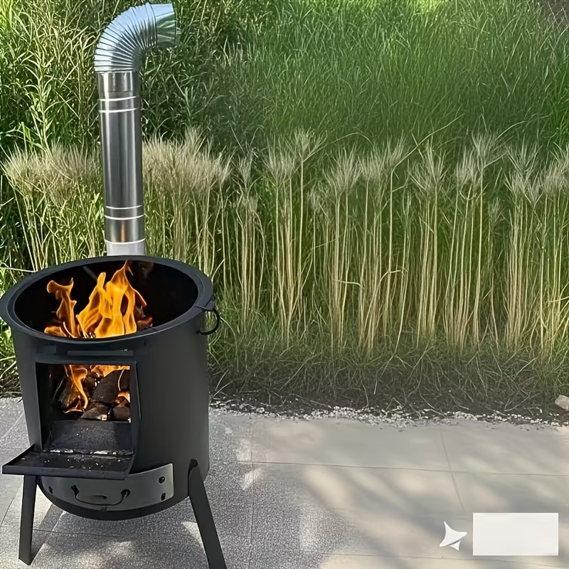 Wood Burning Stove for Home, Movable Earth Stove, Rural Wood Stove, New Type Heating Gasifier Stove, Outdoor Cooker