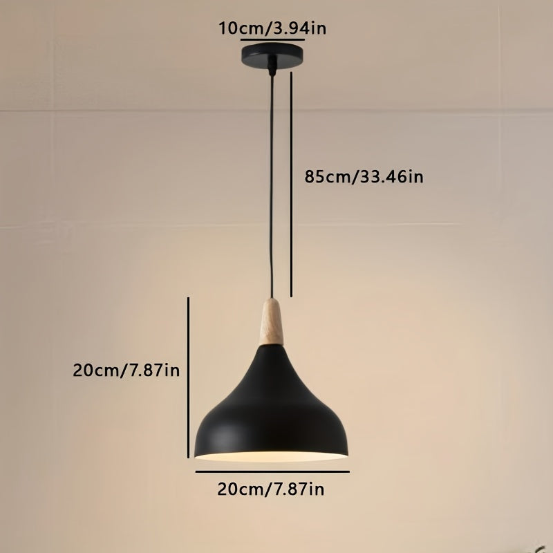 Nordic Modern Style Minimalist Single-Head Pendant Light, Height Adjustable, E27 Socket (Bulb Not Included), Macaron Style Pendant Light Suitable for Living Room, Bedroom, Dining Room, Children’s Room and Other Indoor Scenes