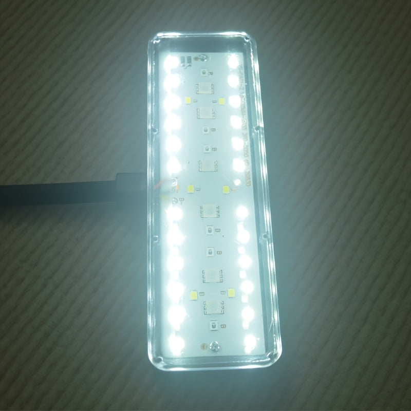 USB Aquarium LED Light, Dimmable Brightness & Timer, 360° Rotatable, Full Spectrum Aquatic Plant Grow Light