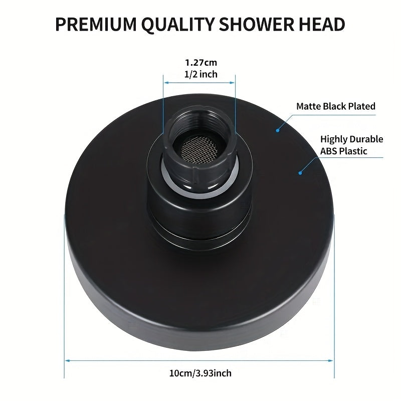 High Pressure Adjustable 360° Rotating Shower Head - G1/2" Connection, Silicone Nozzle Anti-Clog Easy-Clean, Easy Installation - Premium Quality