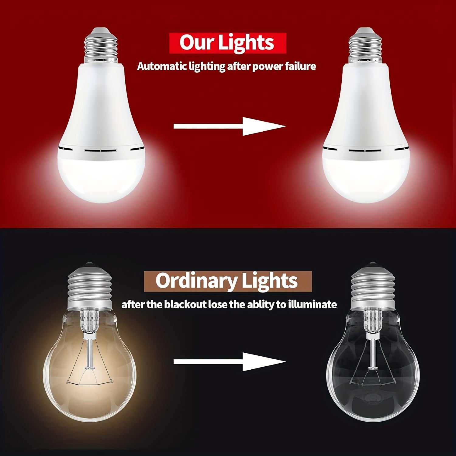 E26/E27 rechargeable bulb